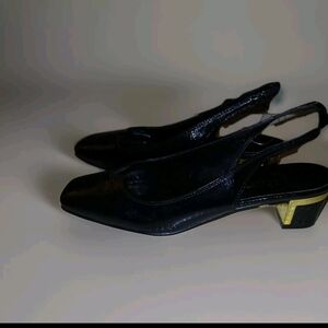 Elegant Black Slingback Heels